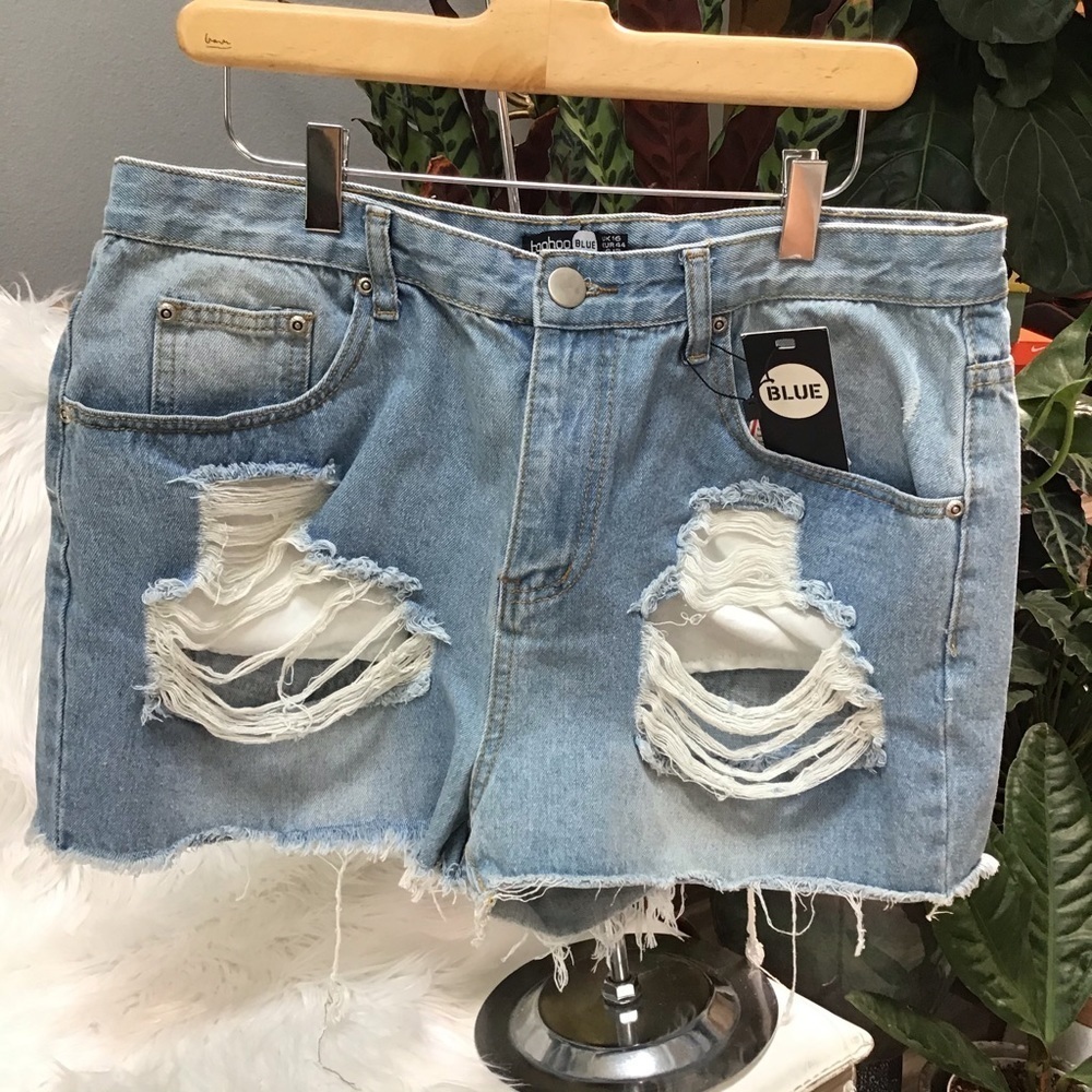 Distressed Jean Shorts NWT